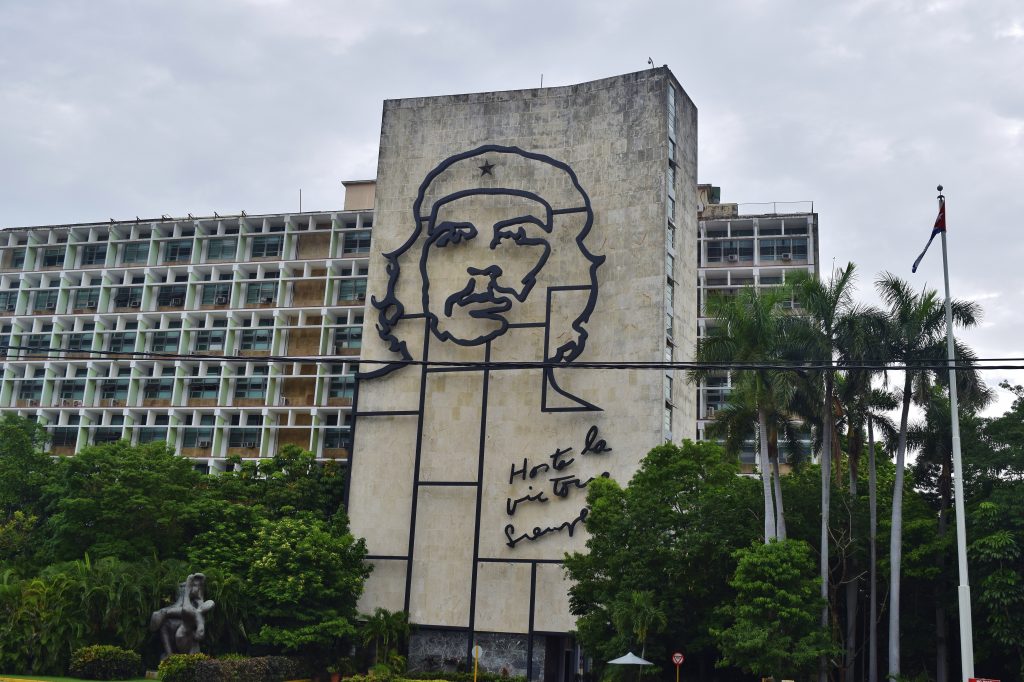 Famous picture of Che Guevara in Havana, Cuba.